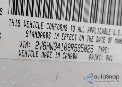 2009 Volkswagen Routan Se из США, поврежденный, VIN 2V8HW34109R595025